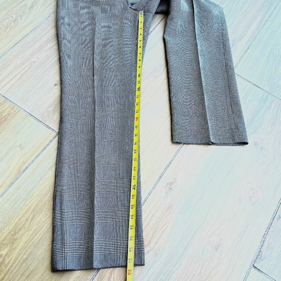 Pendleton Vintage Houndstooth Virgin Wool Pants Trousers Size 8 Tan Black - Picture 6 of 15